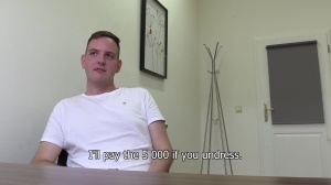 non-professional man got nailed by his interviewer