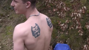 Pal with ripped and tattooed body nailed hard