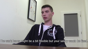 Czech lad with nice-looking lean body acquires boner