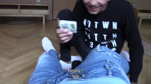 young Czech teen bonks in his sister's room