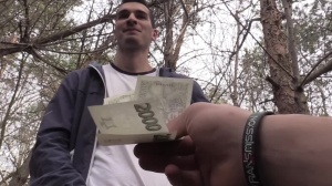A student fulfils wishes of the stranger for specie