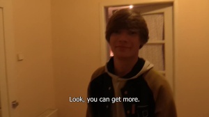 A sexy lad engulfing lascivious wang in hotel room