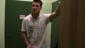 An non-professional lad from Prague jerks off and sperm