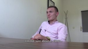 A cool looking teen struggling his first anal nail