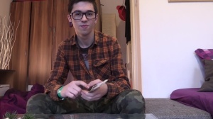 young college hipster student fucked for money