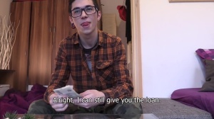 young college hipster student fucked for money