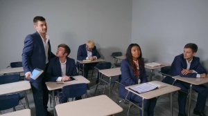 Projecting cock - Johnny Rapid with Grant Ryan ass bone