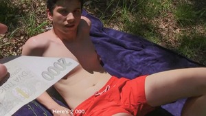 young studs starring in a steamy threesome with a rando