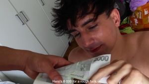 CzechHunter.com: Brown hair twink boy bareback facial indoors