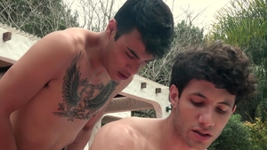 Latin Leche - Tattooed pumping on vacation