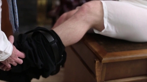 Missionary Boys: Priest Bishop Angus showing penis