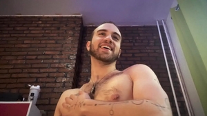 Drill My Hole: Latin Aaron Oaks fucks with dildo