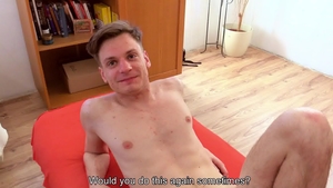 CzechHunter - Very slim Czech dude has a soft spot for handjob