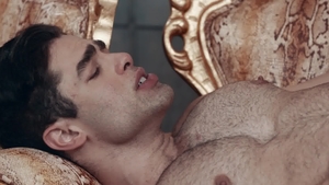 NoirMale.com - Black haired Lucas Leon throat fucking