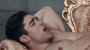 NoirMale.com - Black haired Lucas Leon throat fucking