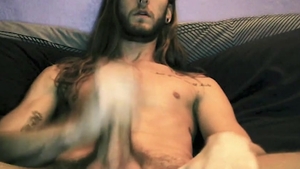 AlternaDudes: Long haired Eli Escher showing balls