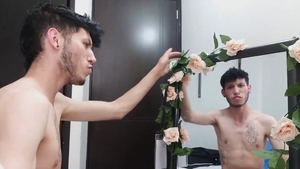 BarebackLatinoz: Inked jerking uncut cock