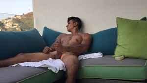 BarebackLatinoz - Solo young Erick latino stroking