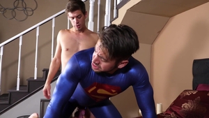 ManUpFilms: Gay Michael in spandex jerking Dante Colle