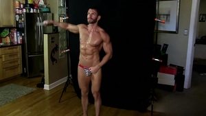 americanmusclehunks: Jockstrapped Jerk Off