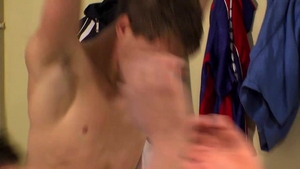 Young Twinks Learn from a Master at the Gym