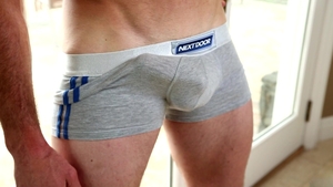 Next Door Male: Golden Sunbeams on Kody's Shimmering Skin