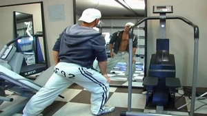Next Door Male: Masturbating on Gym Equipment