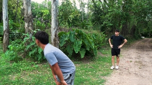 Anonimo: Four Latino Hotties in Forest Frenzy